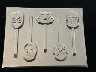 582sp Keepers of the Universe Chocolate or Hard Candy Lollipop Mold